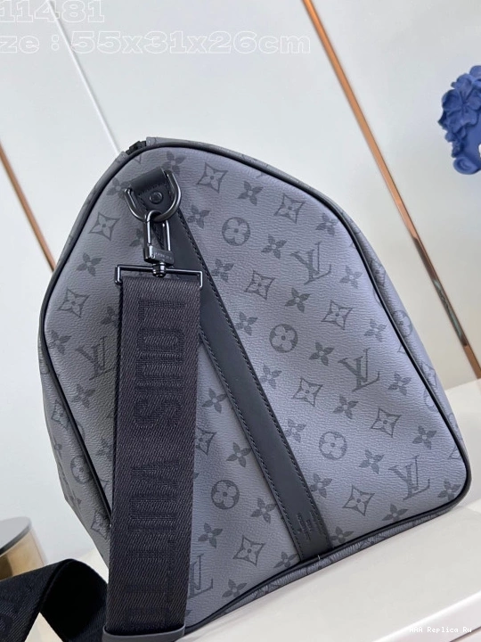 AAA Replica Ru VUITTON BANDOULIERE KEEPALL 55 LOUIS 0810